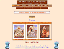 Tablet Screenshot of bhallafamily.com